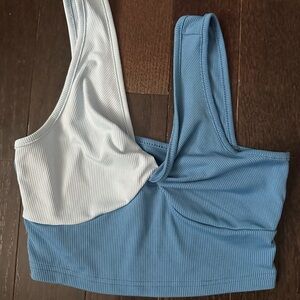 Blue and White Women's Intimate Top